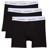 Calvin Klein Uomo Pantaloncini Boxer Confezione da 3 Boxer Brief Elasticizzati, Nero (Black), XL