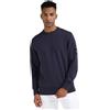 Calvin Klein Uomo Felpa Badge Crew Neck Cotone