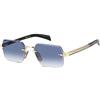David Beckham Occhiali da Sole DB 7109/S GOLD BLACK/BLUE SHADED 56/20/145 uomo