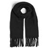 PIECES Sciarpa da donna Pcnikita Long Scarf Noos Bc, Nero, Taglia unica