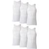 Hanes Men's Tank Top Undershirt Pack, Cool & Breathable Cotton, Moisture-Wicking Ribbed Tanks for Men, Multi-Pack Intimo Uomo (Pacco da 6)