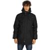 Brandit Marsh Lake Teddyparka Uomo Giacca invernale nero | Cappotto traspirante con fodera in rete, giacca casual per attività all'aperto, tasche con cerniera, giacca per corsa