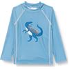 Playshoes Dino, Maglietta Rash Guard Kinder Unisex, Blau Lang Dino,