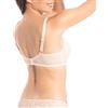Selene Modello Laia C. Reggiseno con Imbottitura, Cerchi e Tessuto in Tulle Abbinato con Pizzo. RIF. 363, rosé, 100 cm Donna