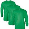 Gildan T-shirt a maniche lunghe in cotone Ultra Cotton, modello G2400, Uomo, (Pacco da 3)