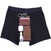 iHeartRaves - Boxer da uomo con tasca antifurto, biancheria intima da viaggio a prova di borseggio, taglie dalla S alla 2XL