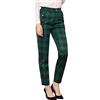 Allegra K - Vintage Tartan Pants, Classico Donna
