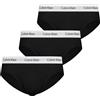 Calvin Klein Uomo Slip Hipster Confezione da 3 Intimo, Nero (Black), XL