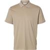 SELECTED HOMME Slhfave Button S Polo da Uomo Noos, Farina d'avena, M