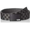 Vans Deppster II Web Belt Cintura, Nero (Black/Charcoal), Taglia Unica Uomo