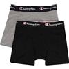 Champion Core X4, Boxer Corti Uomo, Grigio (Melange), XL