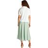 Tommy Hilfiger Donna Maglietta Polo Maniche Corte Lyocell Relaxed Senza Bottoni, Bianco (Ecru), XXL