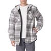 Wrangler Authentics Giacca A Maniche Lunghe Trapuntata Foderata In Flanella Con Cappuccio Camicia Button Down Uomo (Pacco da 1)
