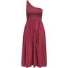 ONLY Onliris Life S/L One Shoulder Dress Jrs, Rosso-Ruby Wine, L Donna