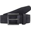 Tommy Hilfiger Uomo Cintura Hudson Nubuck 3,0 cm Cintura in Pelle, Nero (Black), 90 cm