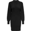 Only Onllabelle Life L/S Dress Knt Noos Abito da Donna, Nero 1, L