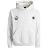 JACK & JONES Jcocrest Print Sweat Hood, Melange Bianco, S Uomo