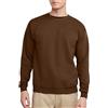 Hanes EcoSmart Fleece, Pullover Crewneck Sweatshirt, 1 Or 2 Pack Maglia di Tuta, Marrone Militare, Confezione da 1, L Uomo