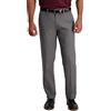 Haggar Men's Cool 18 PRO Straight Fit Flat Front Casual Pant Pantaloni, Grigio Erica, 34W x 29L Uomo
