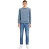 TOM TAILOR Denim Jeans Adean Straight, Uomo, Blu (Destroyed Light Stone Blue Denim 10122), 34W / 34L