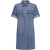 ONLY Onllisa S/S DNM Dress Gua, Media Blu Denim, XS