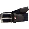 Tommy Hilfiger Uomo Cintura New Adan Belt 3.5 Cintura in Tessuto, Blu (Sky Captain), 105 cm