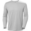 Helly Hansen Equipaggio HH Tech LS 2.0 Uomo, Grigio Nebbia, L