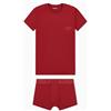 Emporio Armani T-Shirt + Tronco Uomo MEGALOGO Rosso, S, Rosso, S