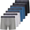 FM London Confezione da 7 Boxer Uomo, Senza Etichette, Mutande Uomo Ricche in Cotone, Boxer da Uomo Traspiranti, Morbidi ed Elastici, Multicolore, S