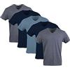Gildan T-Shirt con Scollo A V, Multipack, Style G1103 Intimo Uomo (Pacco da 5)