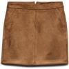 Vero Moda NOS Vmdonnadina Faux Suede Short Skirt Noos, Gonna Donna, Marrone (Cognac Cognac), Medium