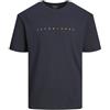 JACK & JONES Maglia a Maniche Corte con Logo Stampato T-Shirt di Base Maglietta Girocollo Maglietta a Maniche Corte Taglie Forti Oversize JJESTAR