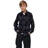 Brandit Kids' Checked Shirt Unisex T-Shirt Nero/Grigio 100% Cotone