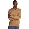 Tommy Hilfiger Uomo Pullover Essential Cotton Scollo a V, Beige (Safari Canvas), M