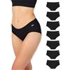 Bea Confezione da 7 Mutande Donna bambù Super Morbide - Slip Donna Traspiranti, a Vita Media e Coprenti
