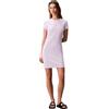 Calvin Klein SS Monologo Baby Rib Mini Dress Lv047f241g Vestiti Donna