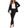 Kelyaa Set di 2 tacche da Donna con Un Bottone, Taglio Stretto, per Lavoro, Lavoro, Smoking