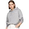 Tommy Hilfiger Donna Felpa con Cappuccio con Logo, Grigio (Medium Heather Grey), XXS