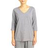HUE 3/4 Sleeve V-Neck Sleep Tee Parte Superiore del Pigiama Donna