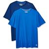 Amazon Essentials Maglietta Tecnica Active Performance (Disponibile in Taglie Extra Forti) Uomo, Pacco da 2, Blu Marino/Blu Reale, XXL