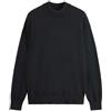 Scotch & Soda Dropped Shoulder Pullover Mock Neck, Maglione, Uomo, Black, XL