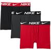 Nike Essential Micro 3Pk Boxer per Bambino University Red 11/13 Anni