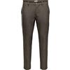 ONLY & SONS Onsbrad Life Slim Check 0184 - Pantaloni Noos, Teak, 28W x 30L