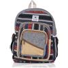 Marubhumi Piccolo zaino leggero fatto a mano in canapa himalayana Bohemain da viaggio, escursionismo, borsa, Multi, Small, Zaini Daypack