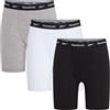 Reebok Mens Sports Trunk Hogan 3PK Black/White/Grey Marl,M