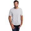 JP 1880 Menswear da Uomo Taglie Forti L-8XL Henley, Basic, abbottonatura, Mezza Manica 726695, Grigio Melange, XL