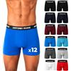 Antonio Rossi Boxer Uomo Cotone 12 Pezzi di Alta qualità, Mutande Uomo Traspiranti ed Elasticizzate, Intimo Uomo Morbido e Confortevole, Taglie S-5XL