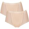 Sloggi Control Maxi 2P, Slip Donna, Skin, 42 (Pacco da 2)