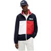 Tommy Hilfiger Uomo Giacca a Vento US SailGP Regatta con Colletto alla Coreana, Blu (Desert Sky/White), S