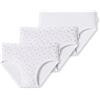 Schiesser Confezione da 3 Slip per Fianchi Intimo, Assortiti 11, 140 cm Bambine e Ragazze